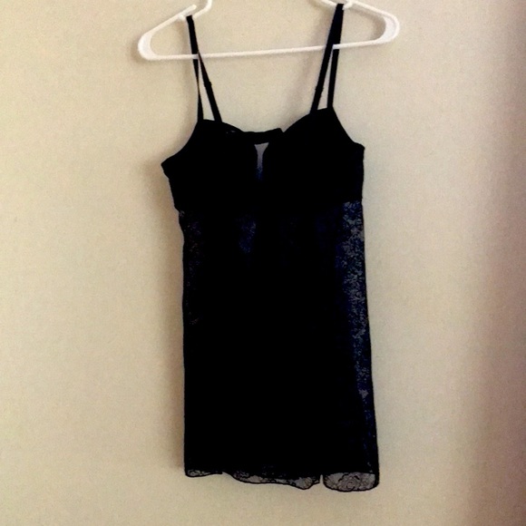 Black Lace Chemise - Picture 3 of 7